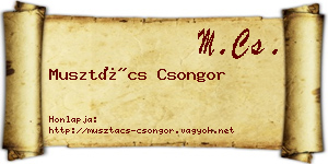 Musztács Csongor névjegykártya