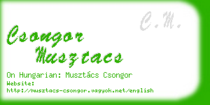 csongor musztacs business card